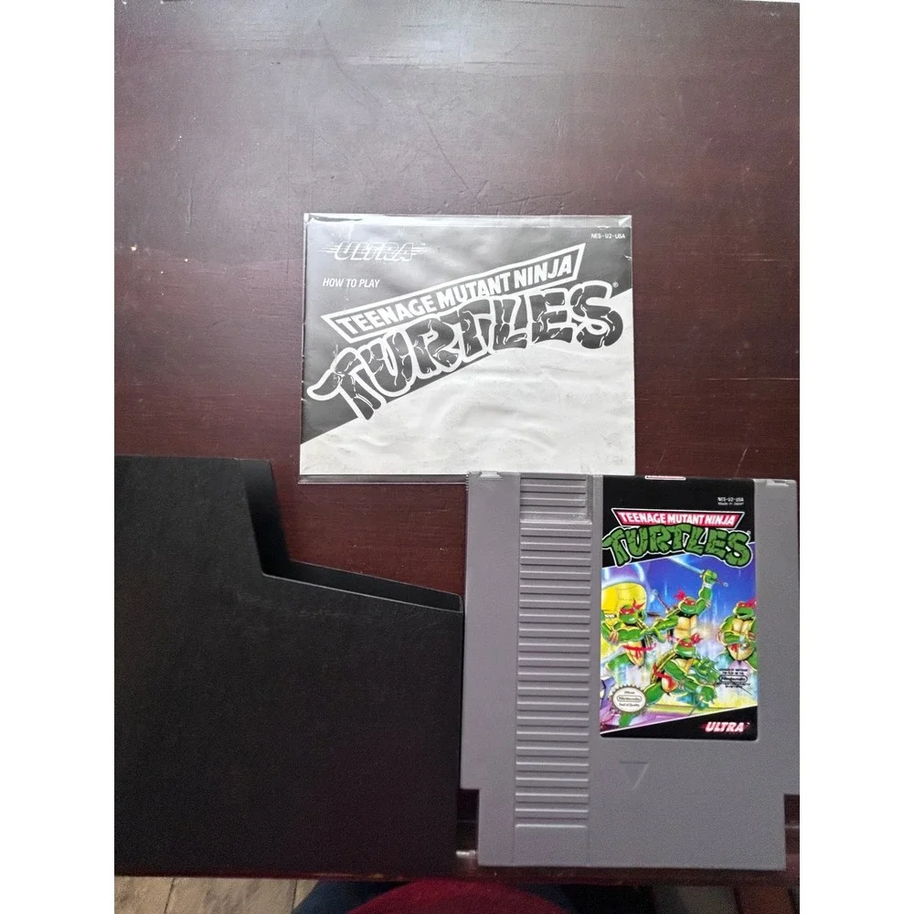 Teenage Mutant Ninja Turtles NES Nintendo Game Manual Dust Sleeve NES-U2-USA